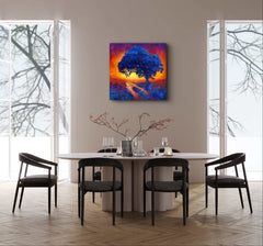 Dibond print on brushed aluminium art work