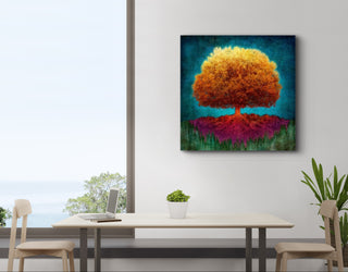 Dibond print on brushed aluminium art work