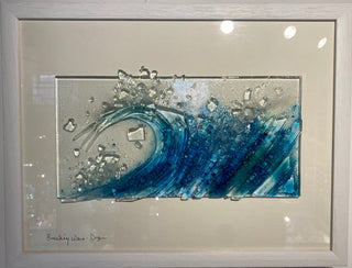Breaking Wave Glass Panel