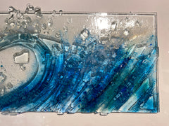 Breaking Wave Glass Panel