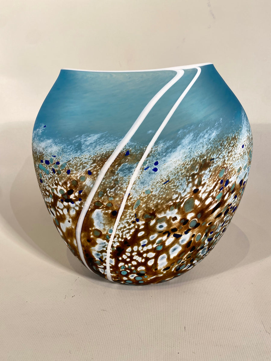 Beach Ovoid Glass Vase