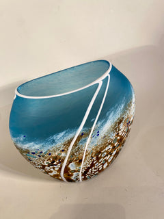 Beach Ovoid Glass Vase