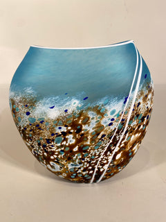 Beach Ovoid Glass Vase
