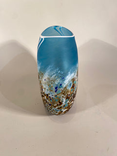 Beach Ovoid Glass Vase