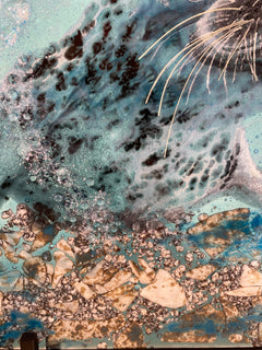 "The Searching Seal" Fused Glass Panel