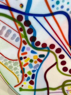 Carnival Fused Glass Bowl