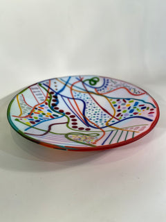 Carnival Fused Glass Bowl