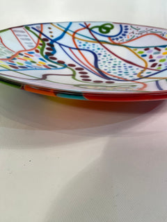 Carnival Fused Glass Bowl