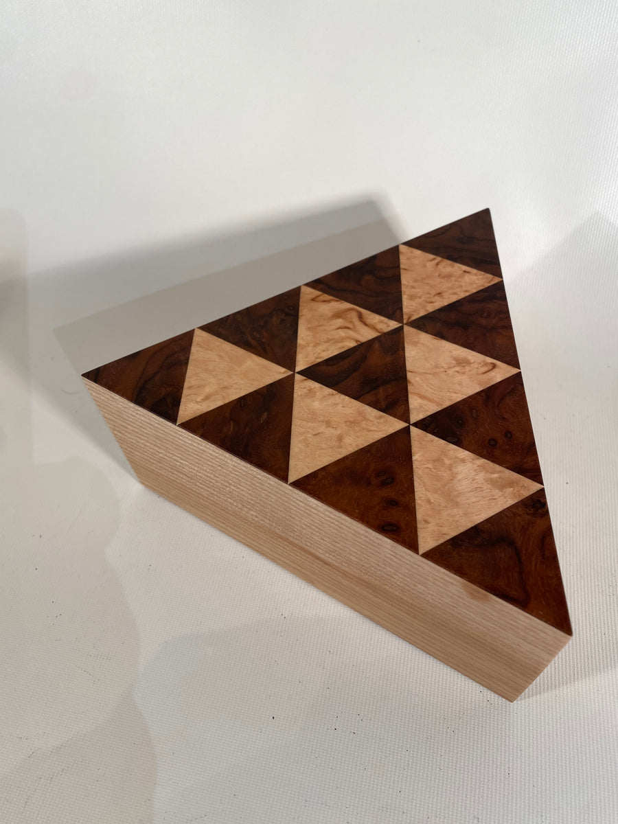Triangle Ash Veneered Box
