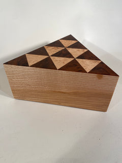 Triangle Ash Veneered Box