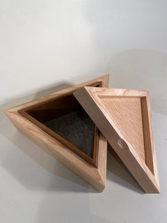 Triangle Ash Veneered Box