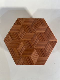 Hexagonal Walnut Ash Box