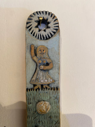 Throwing the Ball Ceramic Panel