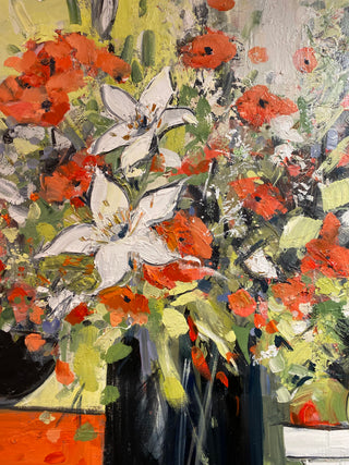 Red Still Life Original Painting