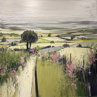 Summer Fields with Campion Original Painting