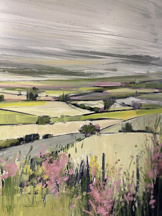 Summer Fields with Campion Original Painting