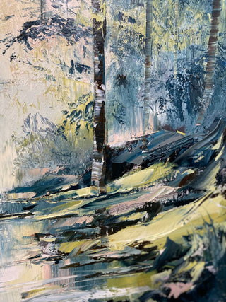 woodland Waterfall Original Painting