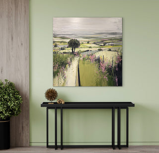 Summer Fields with Campion Original Painting