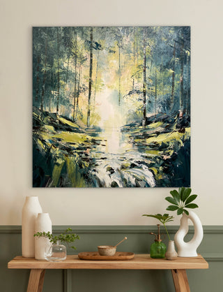 woodland Waterfall Original Painting