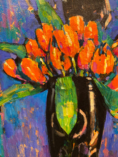 The Red Tulip Original Painting