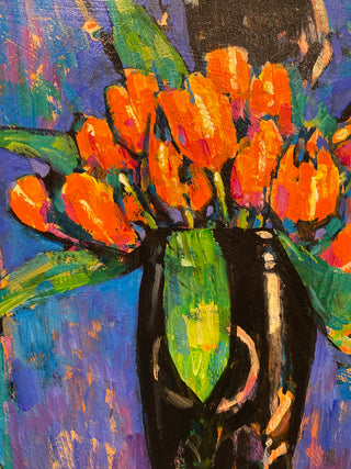The Red Tulip Original Painting