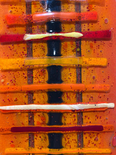 Orange Kebab Glass Panel