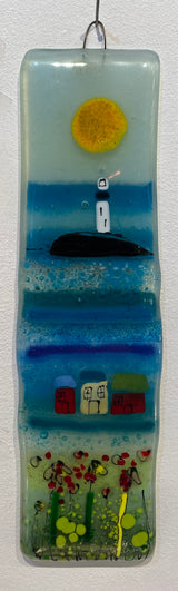 Small Seascape Glass Panel