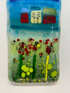 Small Seascape Glass Panel