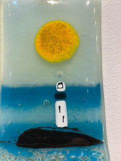 Small Seascape Glass Panel