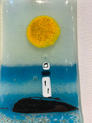 Small Seascape Glass Panel