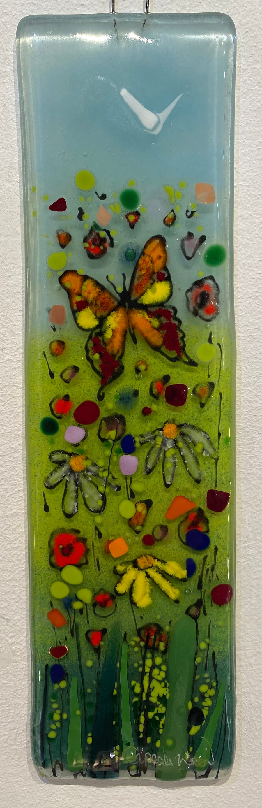 Small Butterfly   Glass Panel