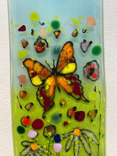 Small Butterfly   Glass Panel