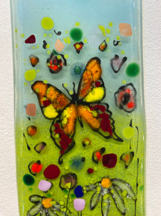 Small Butterfly   Glass Panel