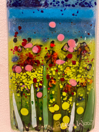 Small Meadow Glass Panel