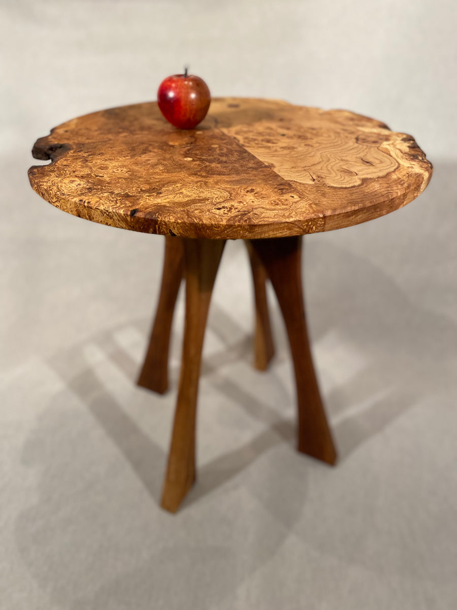 Burr Oak Side Table