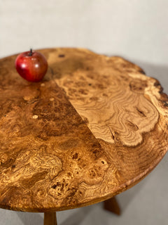 Burr Oak Side Table