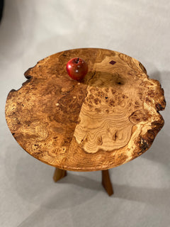 Burr Oak Side Table