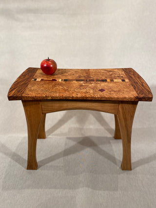 Burr Oak Side Table