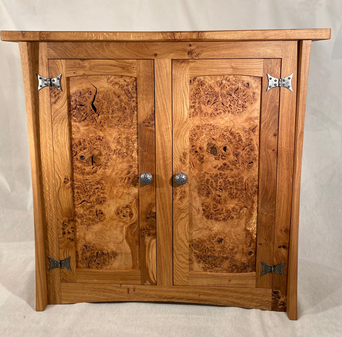Solid Oak & Burr Oak Cabinet
