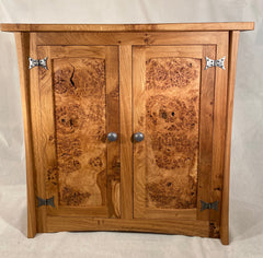 Solid Oak & Burr Oak Cabinet