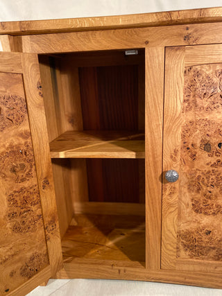 Solid Oak & Burr Oak Cabinet
