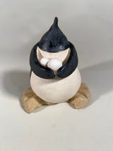 Penguin with Snowballs