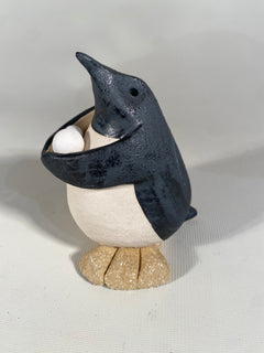 Penguin with Snowballs