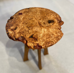 Burr Oak Side Table