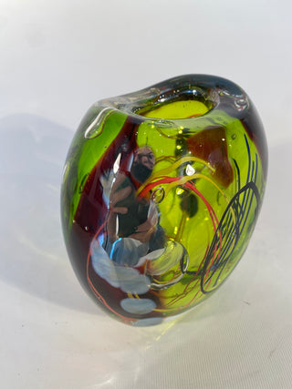 Hand Blown Glass Vessel