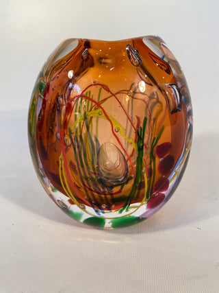 Hand Blown Glass Vessel