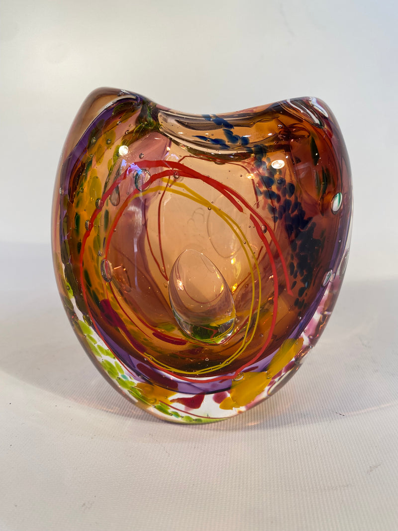 Hand Blown Glass Vessel