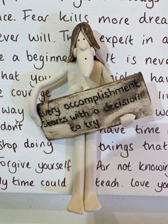 Every Accomplishment - Ceramic on Canvas