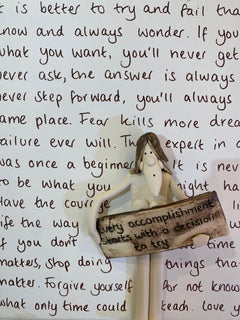 Every Accomplishment - Ceramic on Canvas