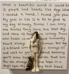 My Very Best Friend - Ceramic on Canvas